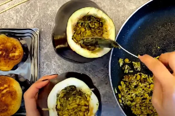 طرز تهیه دلمه بادمجان