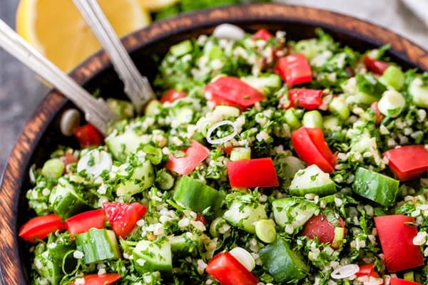 طرز تهیه سالاد تبوله