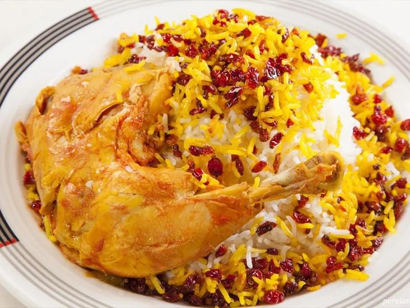 طرز تهیه زرشک پلو با مرغ